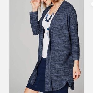 Purejill | J. Jill | Open Front Linen Blend Cardigan 4X Casual Breathable Layer